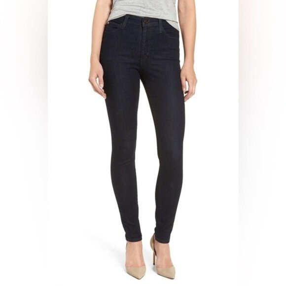 Joe's Jeans High Rise Skinny Jeans Flawless Charlie Maribel Dark Wash Denim 24 - Picture 1 of 12
